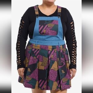Her Universe The Nightmare Before Christmas Sally Patchwork Side Chain Skirtall